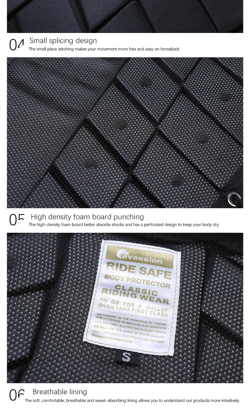 Equestrian Unisex outdoor riding Protective safety Vest . Ghoddosh 

