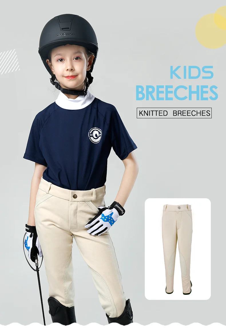 children's breeches, children's riding pants, stretchy, soft and breathable Children's riding equipment
