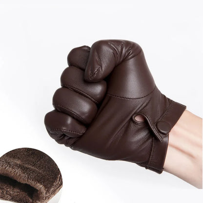 Men's Unlined Luxury Italy Thin Leather Wrist Gloves  / Mobile Friendly . Ghoddosh