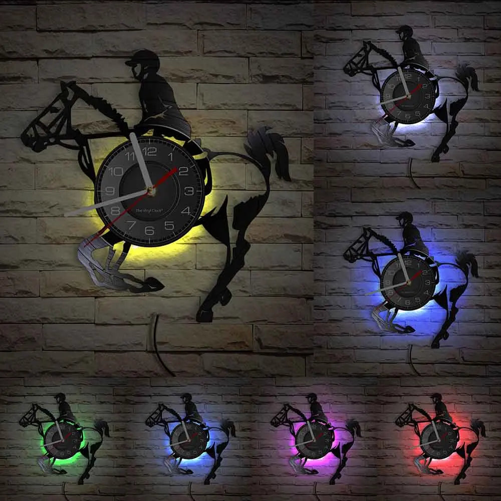 Horseback Riding wall Clock 