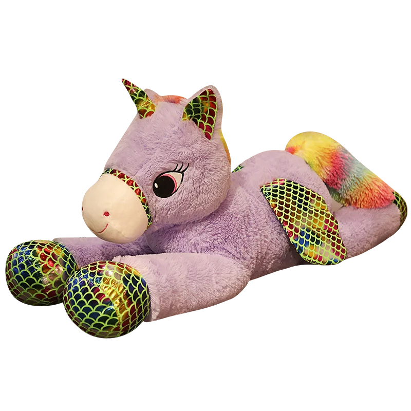 High Quality 90 - 120CM Horse Plush Toys / Stuffed Animal Horsey Gifts