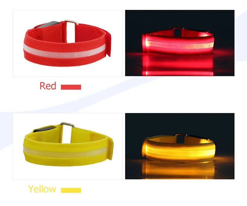 4 pcs set led  Lighting Horse Leg Safety Belt