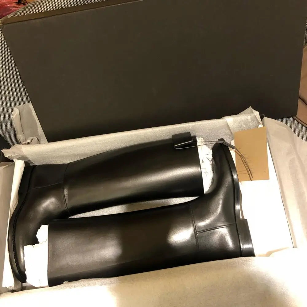 Women Equestrian Knee High Long Boots / Soft Pu Leather  Winter Horse Riding Long Boots @ghoddosh.com