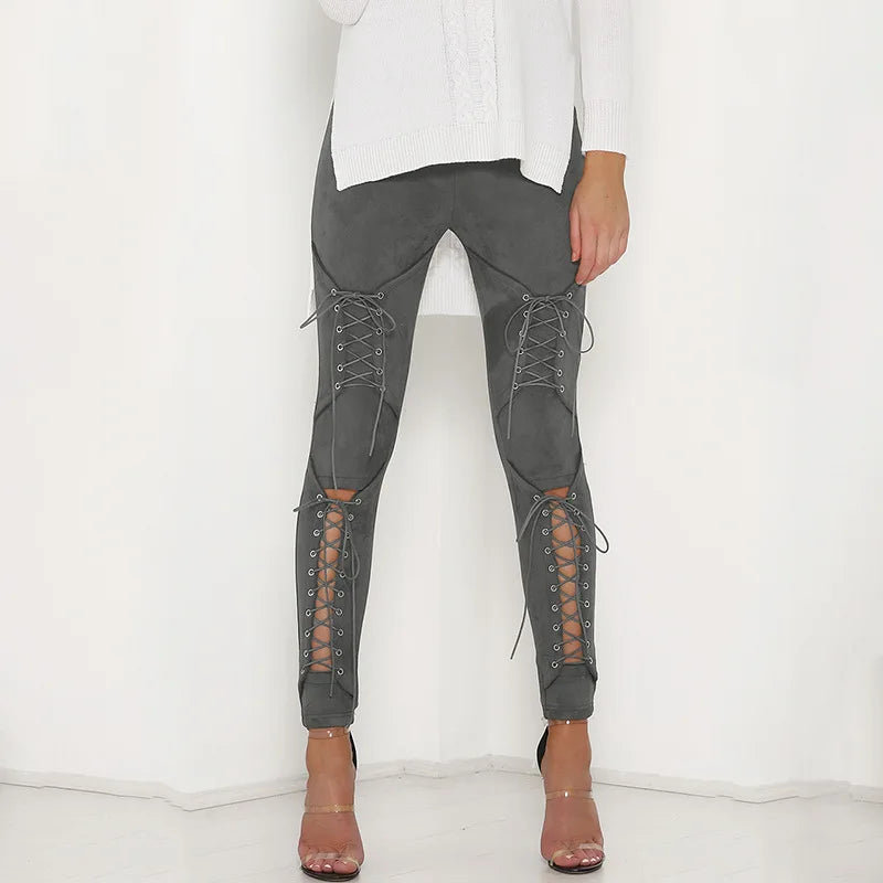 Medieval Cosplay Costume / Gothic Retro Steampunk Sexy Bandage Trousers