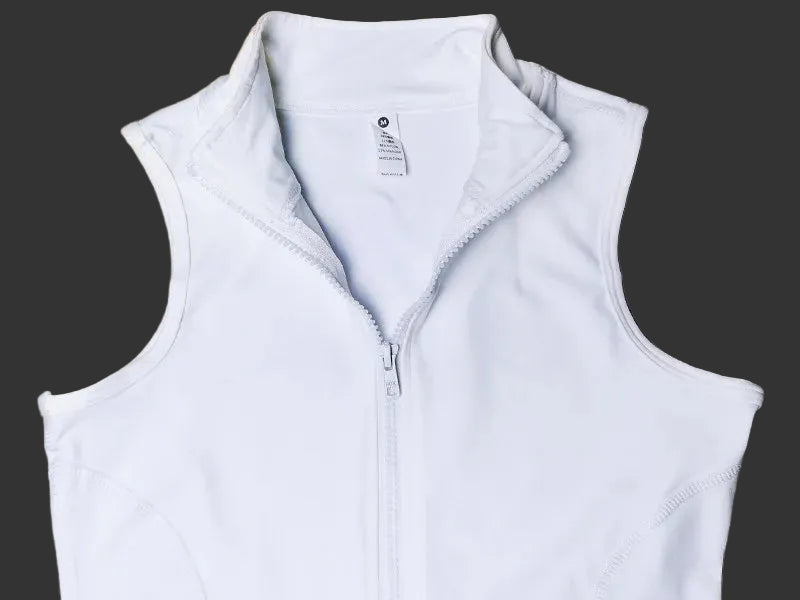Women's High-Neck Zip-Up Equestrian Vest | Sleeveless Riding & Training Top @ ghoddosh.com