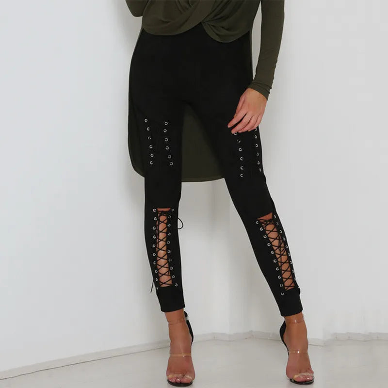 Medieval Cosplay Costume / Gothic Retro Steampunk Sexy Bandage Trousers