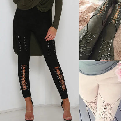 Medieval Cosplay Costume / Gothic Retro Steampunk Sexy Bandage Trousers