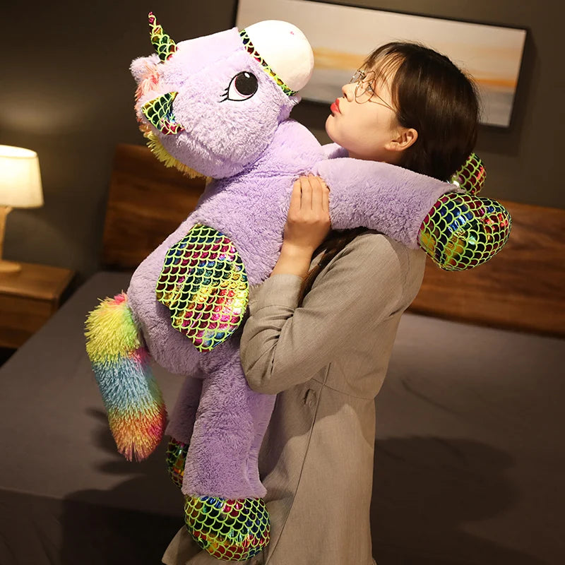 High Quality 90 - 120CM Horse Plush Toys / Stuffed Animal Horsey Gifts