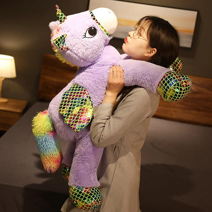 High Quality 90 - 120CM Horse Plush Toys / Stuffed Animal Horsey Gifts