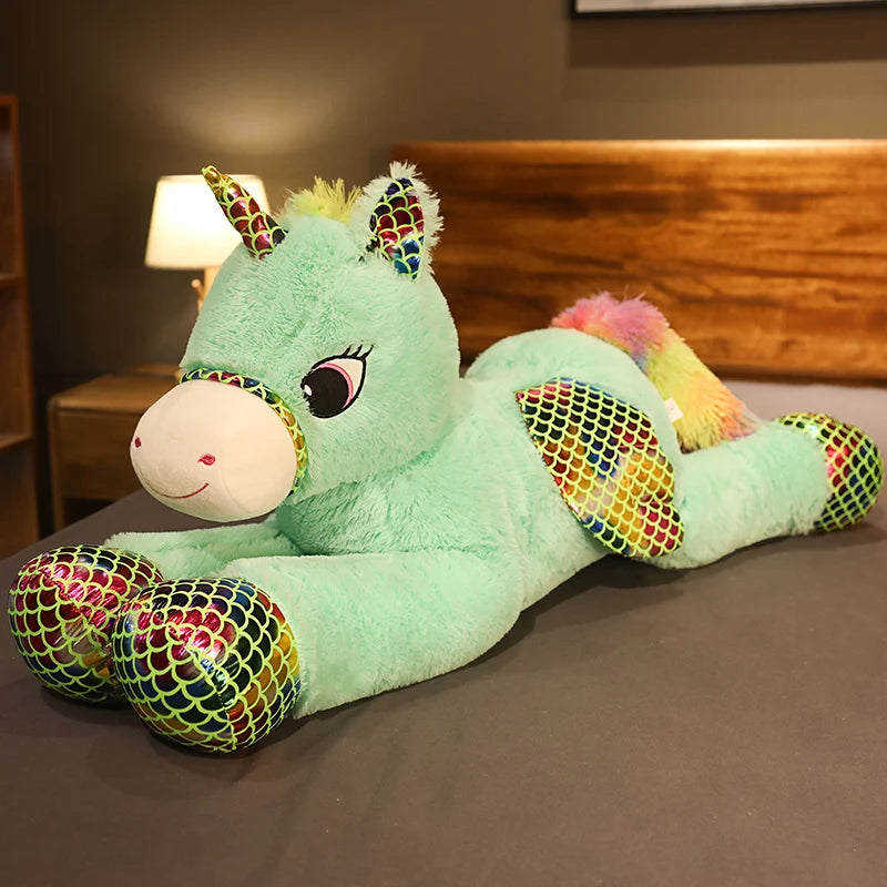 High Quality 90 - 120CM Horse Plush Toys / Stuffed Animal Horsey Gifts