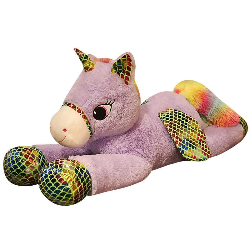 High Quality 90 - 120CM Horse Plush Toys / Stuffed Animal Horsey Gifts