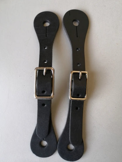 2pcs Horse Riding Bronzed Western Style Spurs with Leather Belt . Ghoddosh