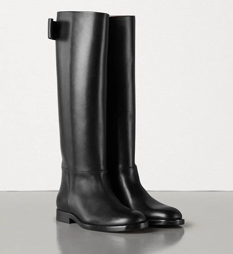Women Equestrian Knee High Long Boots / Soft Pu Leather  Winter Horse Riding Long Boots @ghoddosh.com