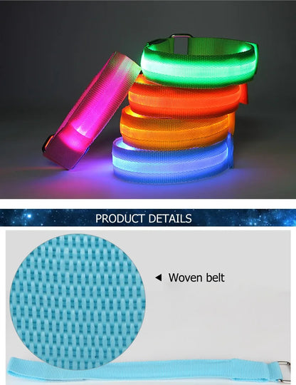 4 pcs set led  Lighting Horse Leg Safety Belt