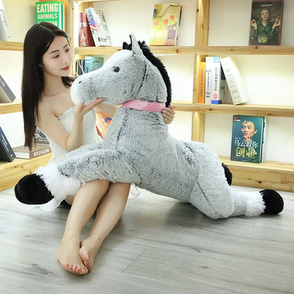 High Quality 90 - 120CM Horse Plush Toys / Stuffed Animal Horsey Gifts