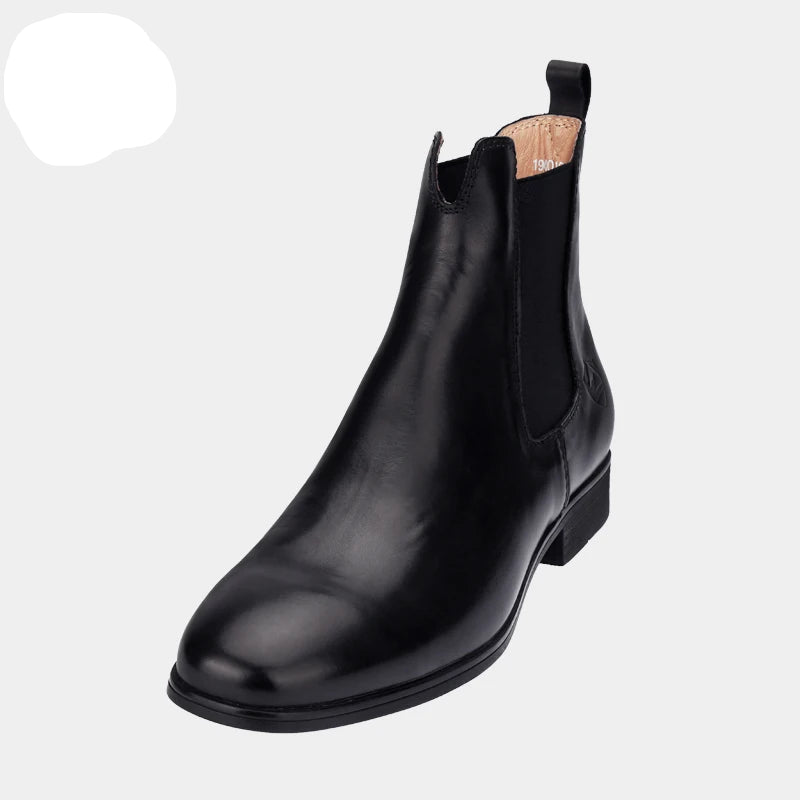Cowhide Chelsea-Style Riding Boots – Real Leather Ankle Boots for Equestrian & Everyday Wear