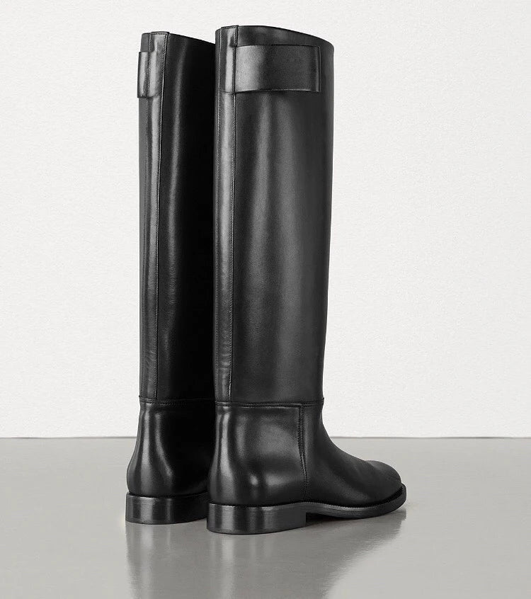 Women Equestrian Knee High Long Boots / Soft Pu Leather  Winter Horse Riding Long Boots @ghoddosh.com