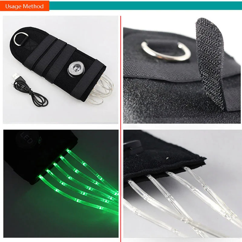 New 100CM Horse Tail USB Lights  / Chargeable LED Crupper Horse Harness