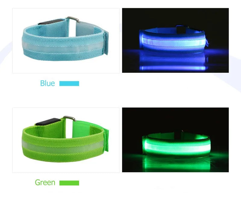 4 pcs set led  Lighting Horse Leg Safety Belt