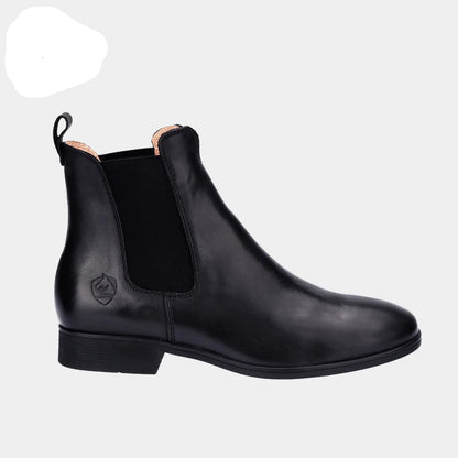 Cowhide Chelsea-Style Riding Boots – Real Leather Ankle Boots for Equestrian & Everyday Wear