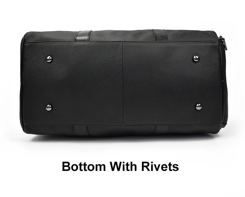 Luxury Genuine cow Leather Equipment Travel Bag - Ghoddosh 