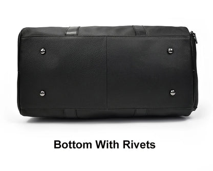 Luxury Genuine cow Leather Equipment Travel Bag - Ghoddosh 