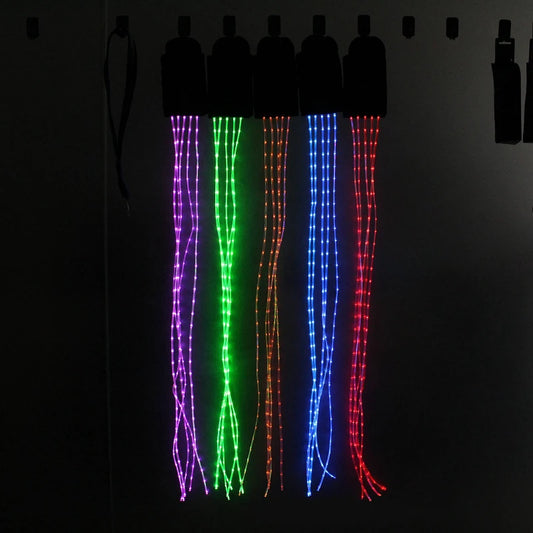 New 100CM Horse Tail USB Lights  / Chargeable LED Crupper Horse Harness