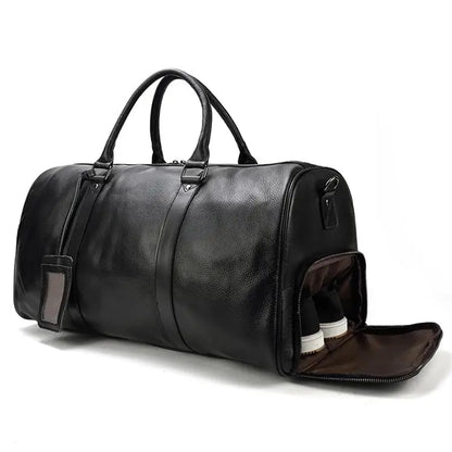 Luxury Genuine cow Leather Equipment Travel Bag - Ghoddosh 