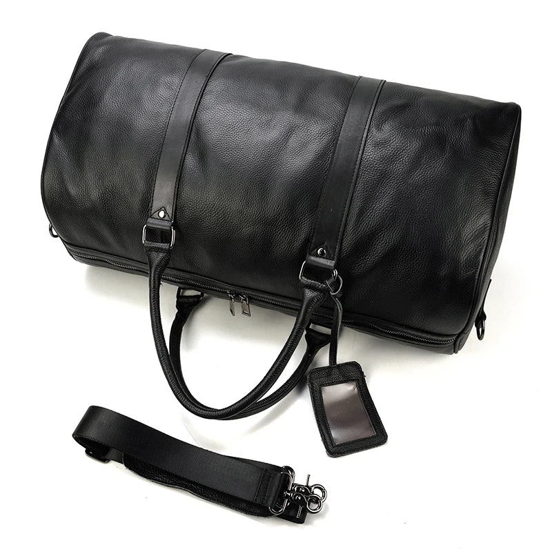 Luxury Genuine cow Leather Equipment Travel Bag - Ghoddosh 