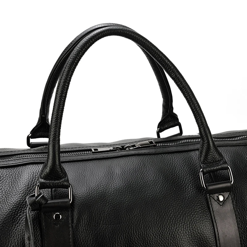 Luxury Genuine cow Leather Equipment Travel Bag - Ghoddosh 