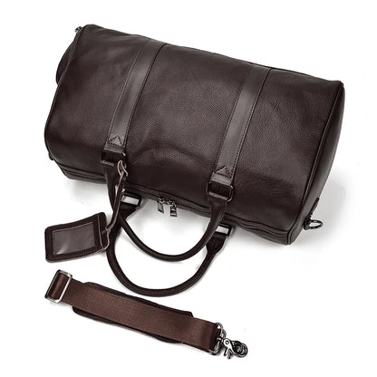 Luxury Genuine cow Leather Equipment Travel Bag - Ghoddosh 
