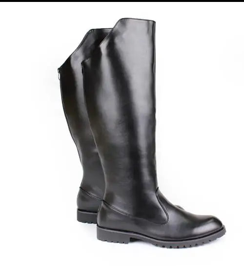 Men's Tall Leather Equestrian Boots – Knee-High Military Parade Riding Footwear @ ghoddosh.com