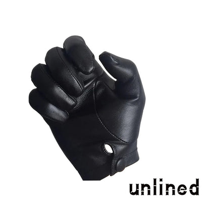 Men's Unlined Luxury Italy Thin Leather Wrist Gloves  / Mobile Friendly . Ghoddosh