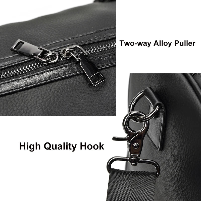 Luxury Genuine cow Leather Equipment Travel Bag - Ghoddosh 