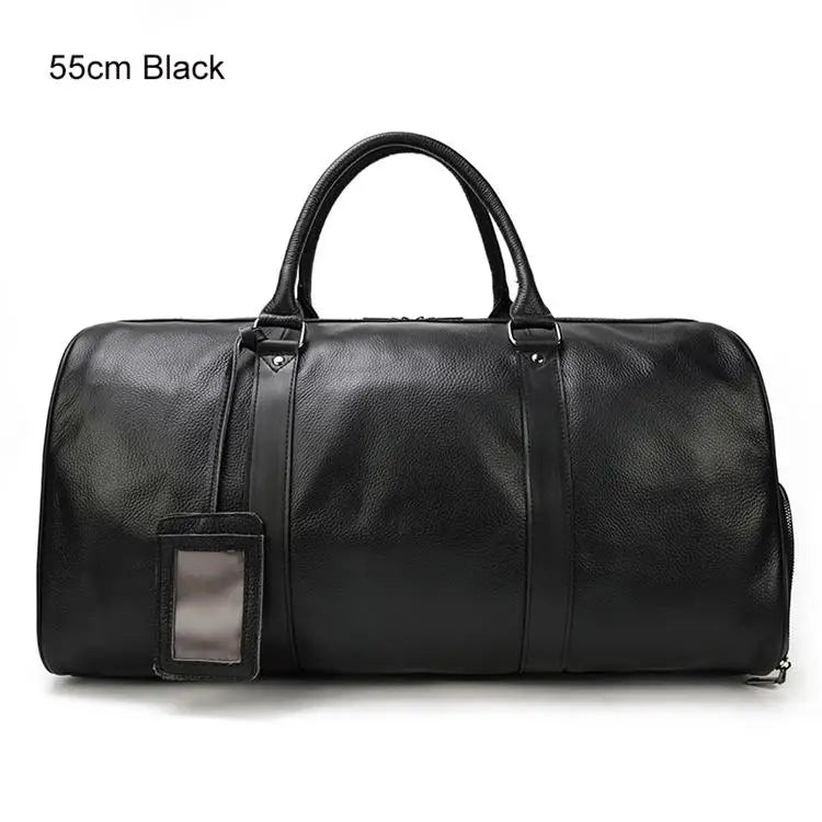 Luxury Genuine cow Leather Equipment Travel Bag - Ghoddosh 
