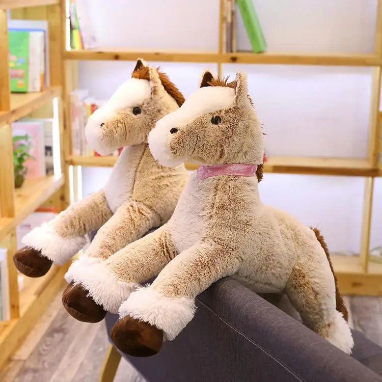 High Quality 90 - 120CM Horse Plush Toys / Stuffed Animal Horsey Gifts