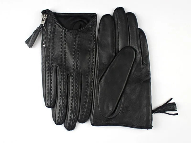 Touchscreen Women Genuine Leather Goatskin Gloves . Ghoddosh 