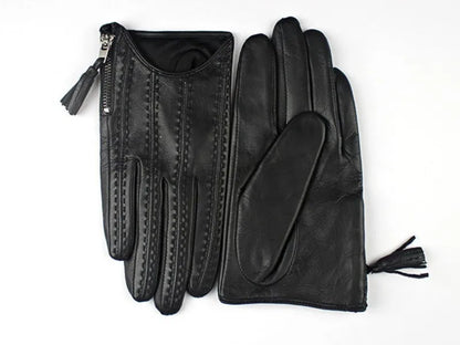 Touchscreen Women Genuine Leather Goatskin Gloves . Ghoddosh 