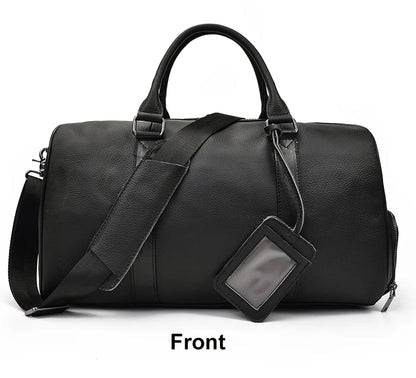 Luxury Genuine cow Leather Equipment Travel Bag - Ghoddosh 