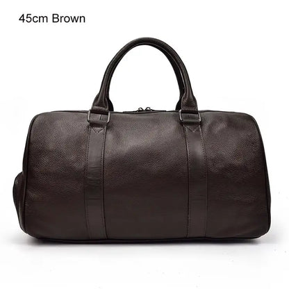 Luxury Genuine cow Leather Equipment Travel Bag - Ghoddosh 