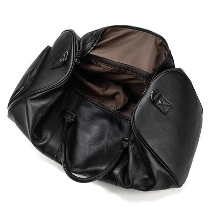 Luxury Genuine cow Leather Equipment Travel Bag - Ghoddosh 