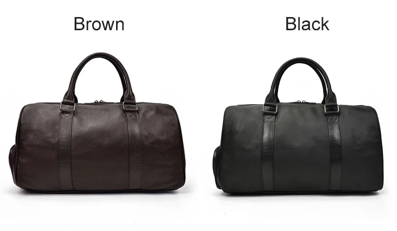 Luxury Genuine cow Leather Equipment Travel Bag - Ghoddosh 