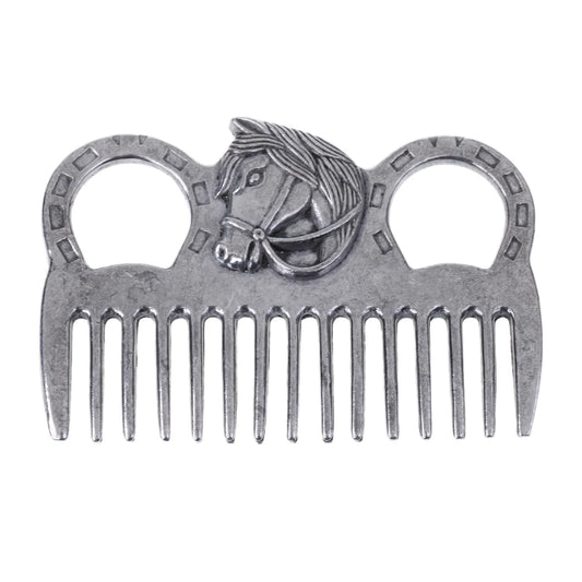 Stainless Steel Curry Comb – Heavy-Duty Grooming Tool for Horses & Ponies . Ghoddosh










