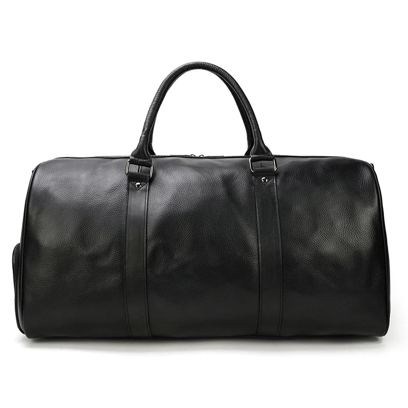 Luxury Genuine cow Leather Equipment Travel Bag - Ghoddosh 