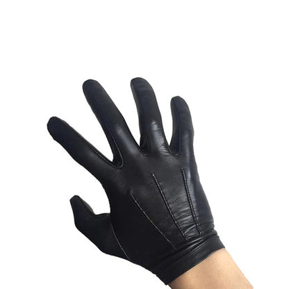 Men's Unlined Luxury Italy Thin Leather Wrist Gloves  / Mobile Friendly . Ghoddosh