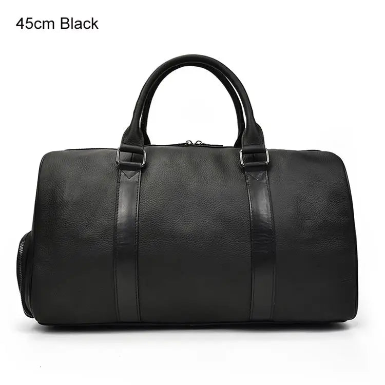Luxury Genuine cow Leather Equipment Travel Bag - Ghoddosh 