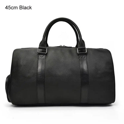 Luxury Genuine cow Leather Equipment Travel Bag - Ghoddosh 