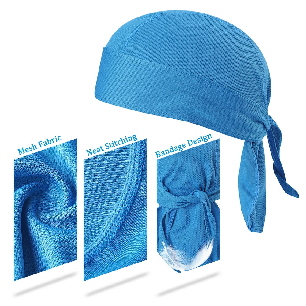 Quick-Dry Cycling Cap Headscarf – Lightweight Summer Bandana for Running & Riding

