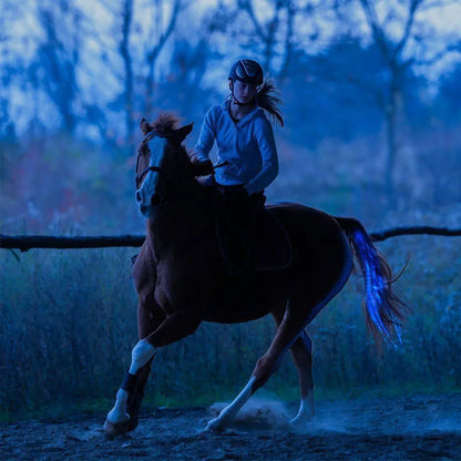 New 100CM Horse Tail USB Lights  / Chargeable LED Crupper Horse Harness