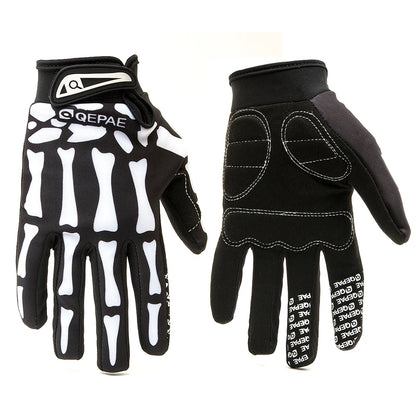Skull Full Finger Knuckle Anti-slip Gloves . Ghoddosh